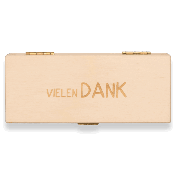 Vielen Dank - 3er Truffes Holzkiste – Bild 2